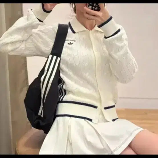 [BUNJANG] Adidas Originals Retro Sport Club Cardigan / (택배비 포함)개이쁜 아디다스 가디건