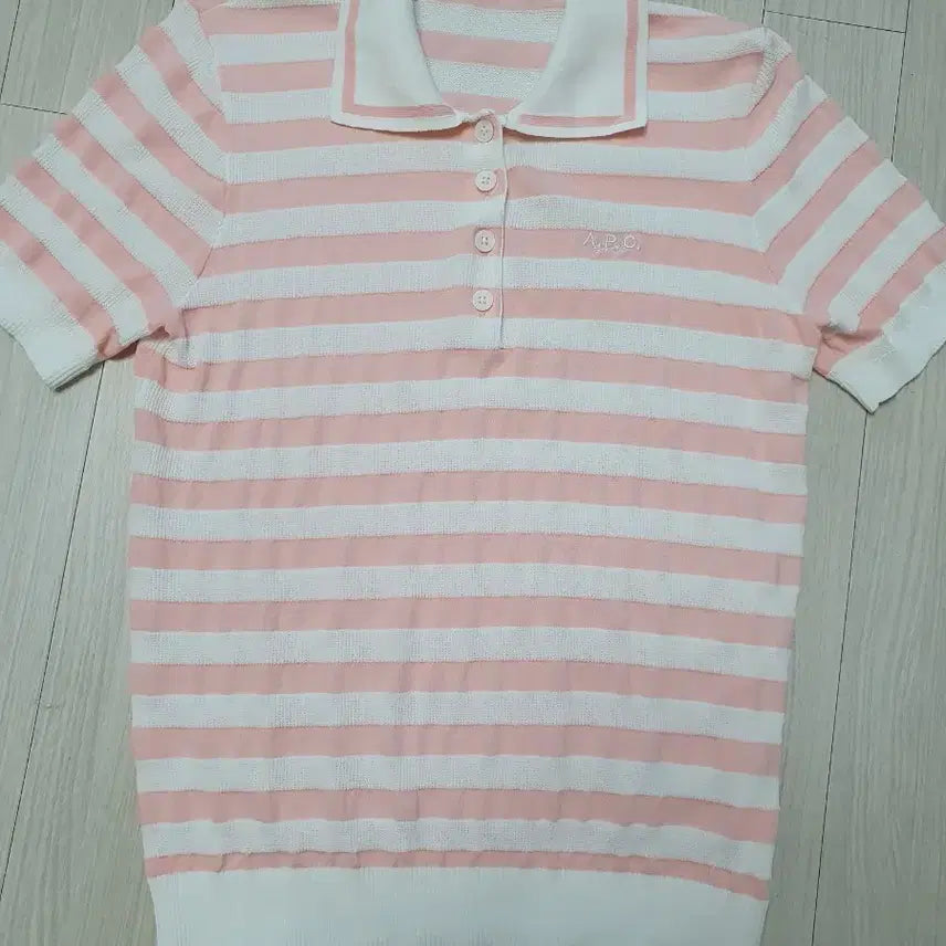 [BUNJANG] A.P.C. Striped Knit Shirt (Size 44-55) / A.P.C. 스트라이프 니트 셔츠44~슬림55사이즈