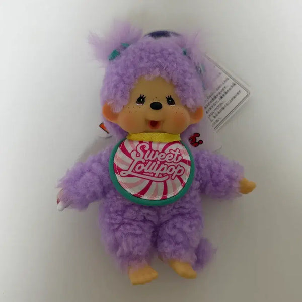 [BUNJANG] Monchhichi Keychain Sweet Lollipop Purple / 몬치치 키링 스윗롤리팝 퍼플 보라색