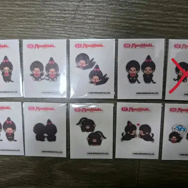 [BUNJANG] Monchhichi Tteobuseal Sticker Set / 몬치치 띠부씰