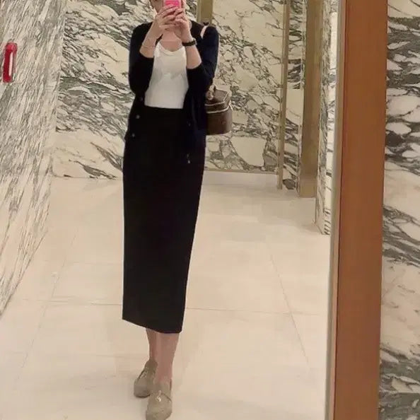 [BUNJANG] Pleats Please Basic Long Skirt / 플리츠플리즈베이직스커트