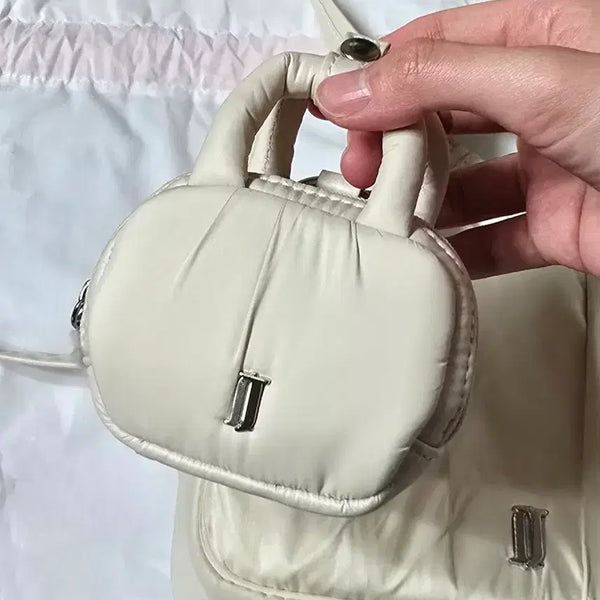 [BUNJANG] J.ESTINA Bag Charm Mini Bag Keyring Ivory New / 제이에스티나 백참 가방 미니백 키링 새상품