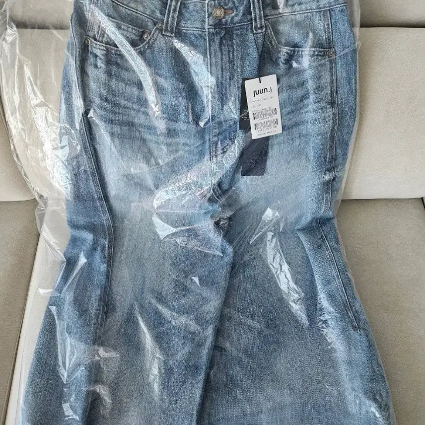 [BUNJANG] Juun.J Comb-neckline Signal 8-part Denim Pants (Size 46) / 준지 꼼비네종 시그널 8부 데님  (46)
