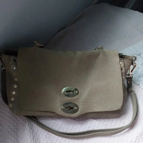 [BUNJANG] Zanellato Suede Shoulder Bag / 자넬라토 스웨이드 기방