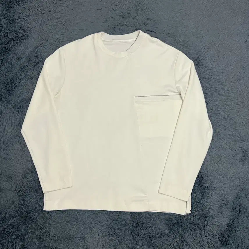 [BUNJANG] System Homme 21FW White Long Sleeve T-Shirt / (정품) 시스템옴므 21FW 화이트 긴팔 100