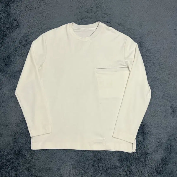 [BUNJANG] System Homme 21FW White Long Sleeve T-Shirt / (정품) 시스템옴므 21FW 화이트 긴팔 100