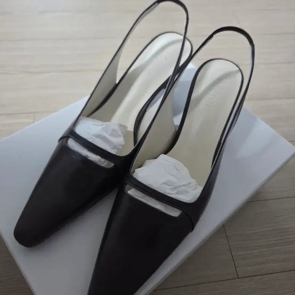 [BUNJANG] Pieton Cara Slingback Shoes Ashwood (Size 240) / 피에톤 CARA 슬링백 구두 새상품 (애쉬우드 / 240)
