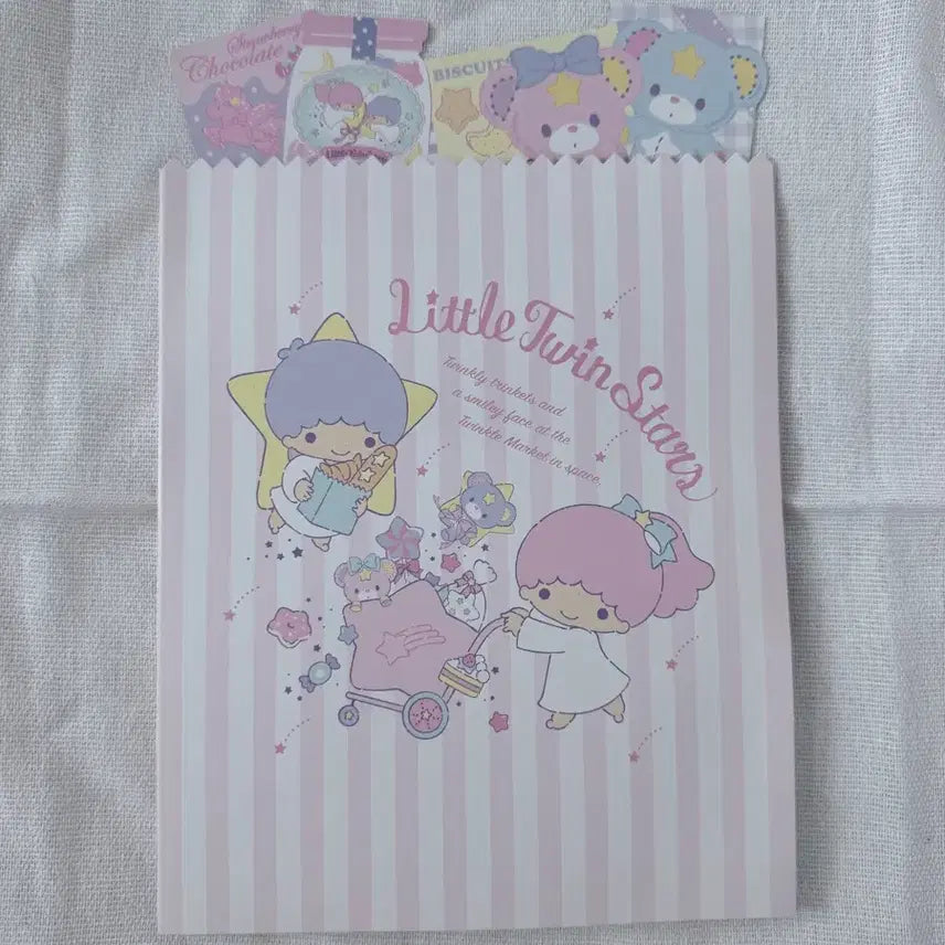 [BUNJANG] Little Twin Stars Kiki Lala Vintage Letter Paper Set / 리틀트윈스타 키키라라 고전편지지 세트