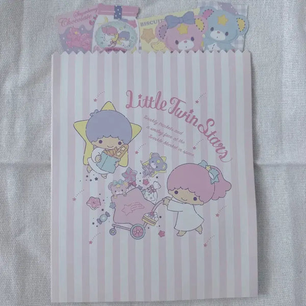 [BUNJANG] Little Twin Stars Kiki Lala Vintage Letter Paper Set / 리틀트윈스타 키키라라 고전편지지 세트