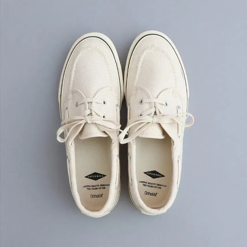 [BUNJANG] Catchball Taped Sneakers Ecru / 캐치볼 - Y-02_에크루 테이프드