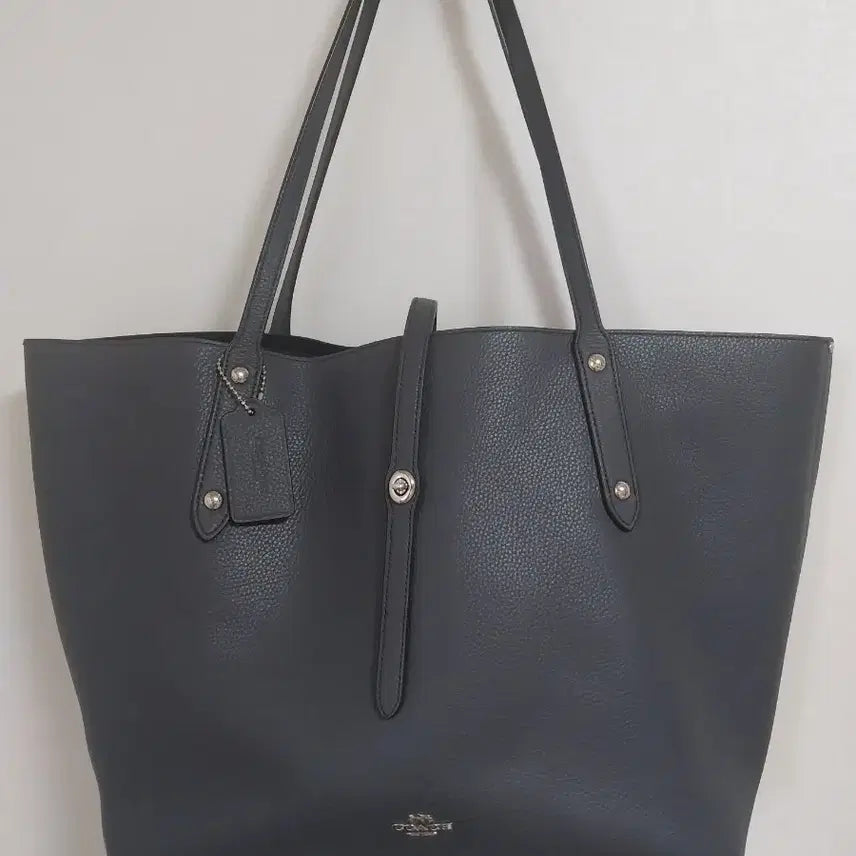 [BUNJANG] Coach Dark Grey Shopper Bag / 코치(Coach) 다크 그레이 쇼퍼백