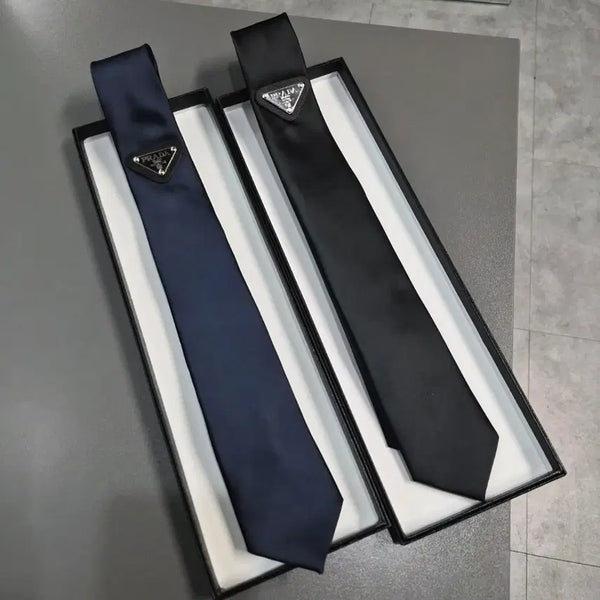 [BUNJANG] Prada Tie Navy/Black Set / 프라다 넥타이 네이비/블랙 세트구매