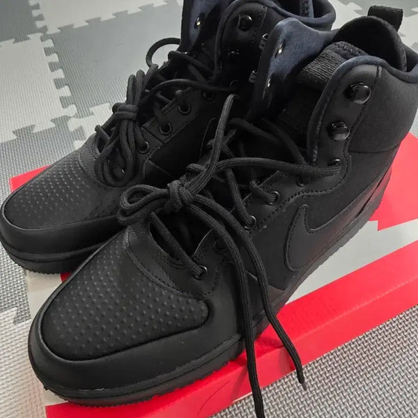 [BUNJANG] Nike Court Borough Mid Winter Black / (새제품)나이키 코트 버로우 미드 윈터 블랙 280mm