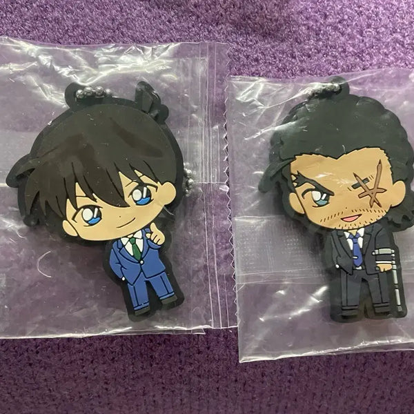 [BUNJANG] Detective Conan The Darkest Era Rubber Strap Shinichi & Kansuke Bundle Set / 일괄) 코난 척안의잔상 러버스트랩 신이치, 칸스케