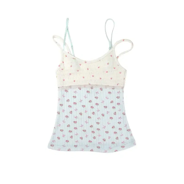 [BUNJANG] Honkyo Double Strap Lace Sleeveless Top / honkyo 혼쿄 더블 스트랩 레이스 슬리브리스