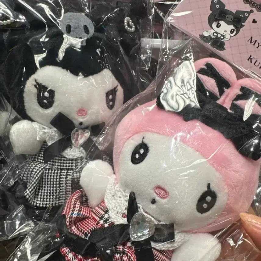 [BUNJANG] Sanrio Midnight Plush Keychain - Kuromi, My Melody / 산리오 미드나잇 인형 키링 쿠로미 마이멜로디 마멜