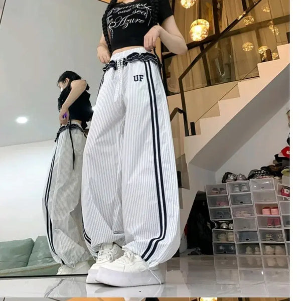 [BUNJANG] Striped Training Pants / 스트라이프 트레이닝 팬츠
