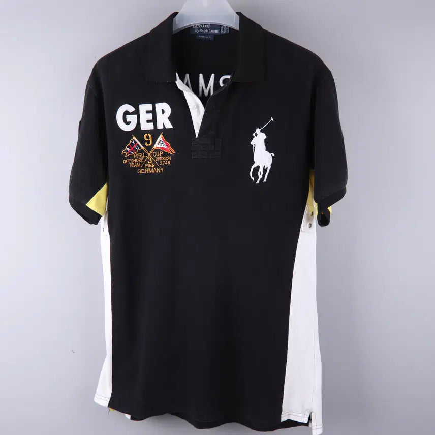 [BUNJANG] Polo Ralph Lauren Big Pony Chiff Chiff T-Shirt Black XL / 폴로 빅포니 독일 치프키프 카라티 블랙 (XL)