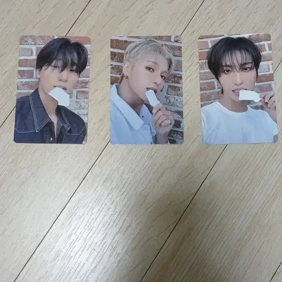 [BUNJANG] ATEEZ San, Seonghwa, Wooyoung Photocard + Unsealed Album Set / 에이티즈 특전 포카(산 성화 우영) + 개봉 앨범 세트 3개 판매합니다