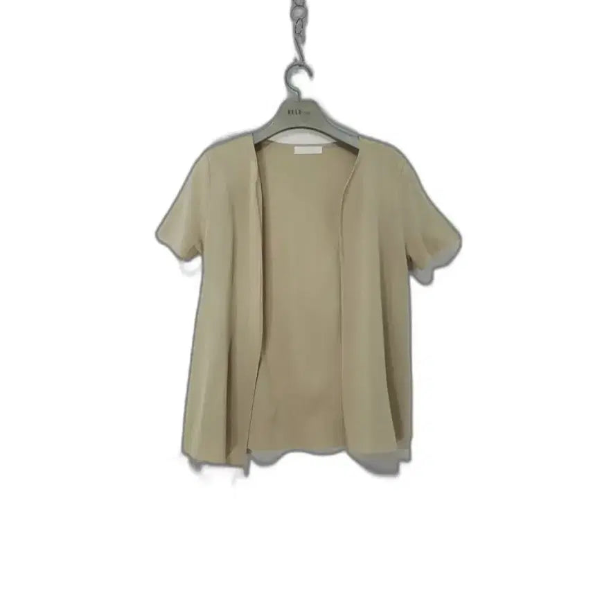 [BUNJANG] System Knit V-Neck Short Sleeve Cardigan / system 시스템 니트소재 오픈형 브이넥 반팔가디건