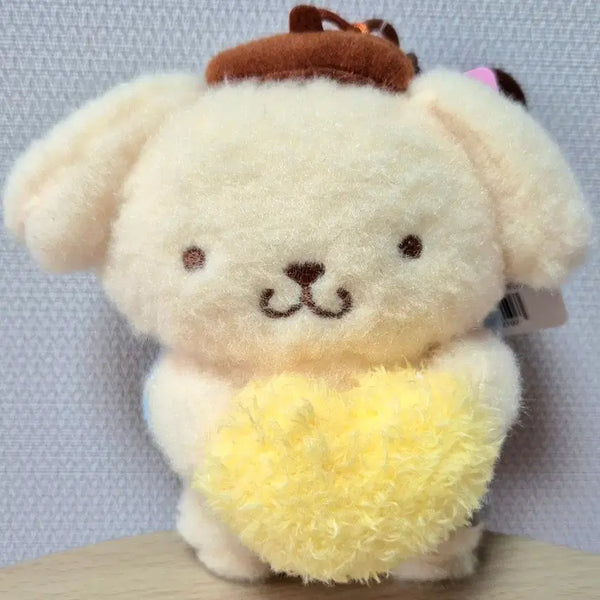 [BUNJANG] Sanrio Pompompurin Plush Bag Charm - Heart Angel / 산리오 폼폼푸린 봉제인형 가방걸이_하트엔젤