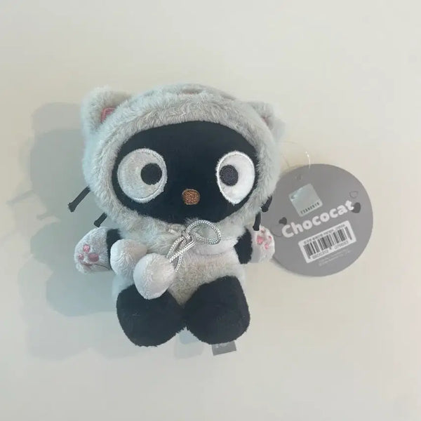 [BUNJANG] Choco Cat Hoodie Cat Plush Keychain / 새상품) 초코캣 후드 고양이 인형 키링