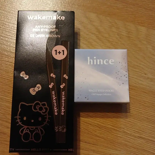 [BUNJANG] Hince Single Shadow Blue Voyage & WakeMake Kitty Eyeliner Bundle Set / 새제품)힌스 싱글섀도우 블루보야지 웨이크메이크 키티 아이라이너 1개 일괄