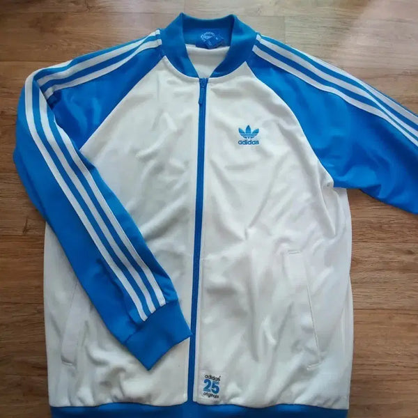 [BUNJANG] Adidas Originals 25th Anniversary Blue White Track Top / 아디다스 오리지널 25주년 블루 화이트 트랙탑