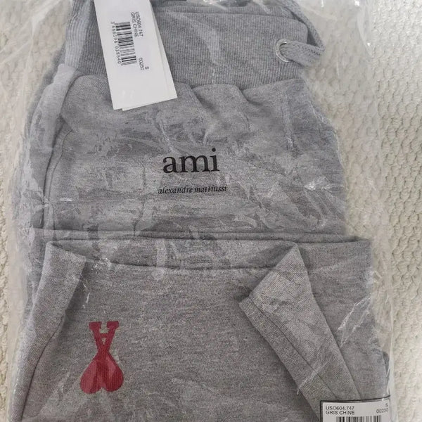 [BUNJANG] Ami Alexandre Mattiussi Heart Logo Grey Shorts S / 아미 알렉산드레 마티우시 하트 로고 그레이 반바지.S 새상품