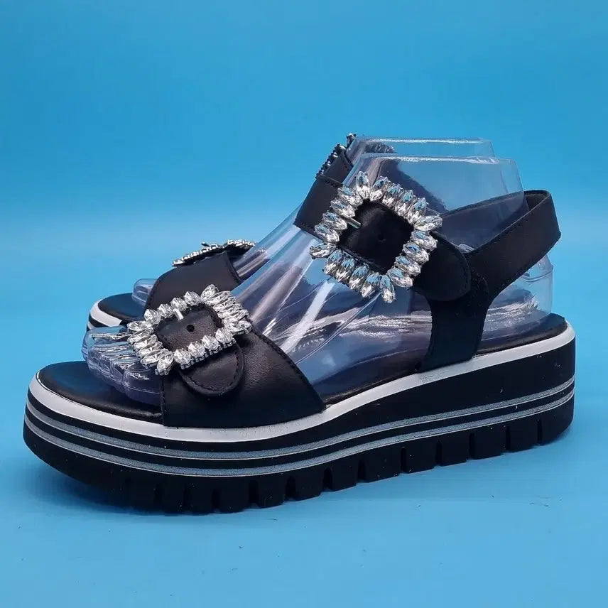 [BUNJANG] K-Gaver Cubic Sandals (Heel 5cm) / k가버 큐빅 샌들 240 굽5