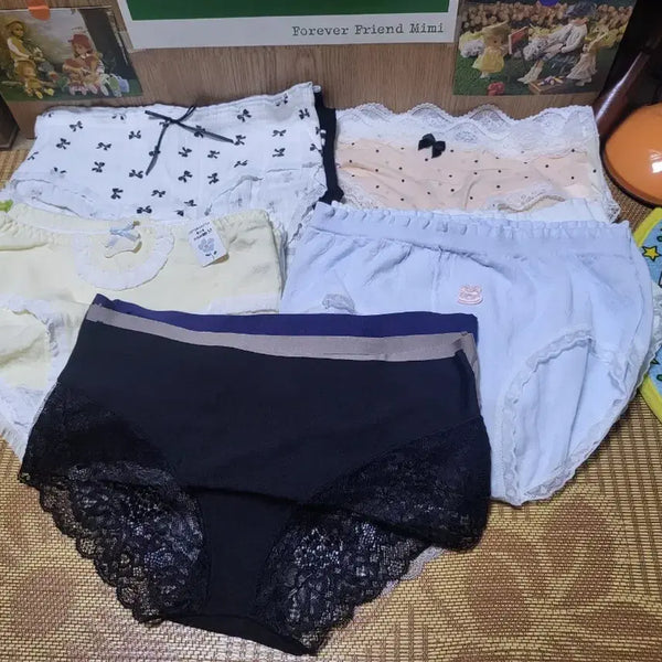 [BUNJANG] Women's Underwear Set (24 pcs) - Mixed Sizes (66-77) & Styles / 팬티 세트 24장 새상품 랜덤(66-77)사이즈 일괄 급처 택포