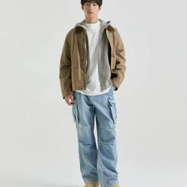 [BUNJANG] Musinsa Parachute Cargo Denim Pants / 무신사 파라슈트 카고 데님 30
