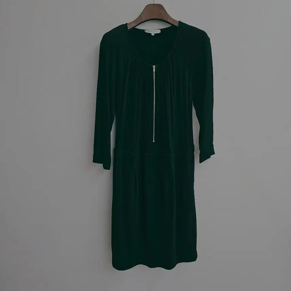[BUNJANG] Sandro Viscose Summer Zip-Up Dress / Sandro 산드로 비스코스 썸머 집업 원피스