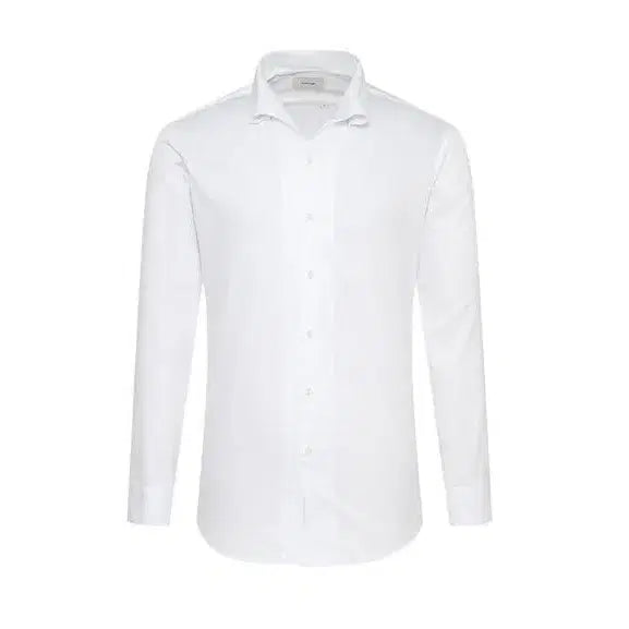[BUNJANG] Vanbrough One-Piece Collar Cotton Twill Slim Fit Shirt / 밴브루 원피스카라 코튼 트윌 슬림핏 셔츠 새제품