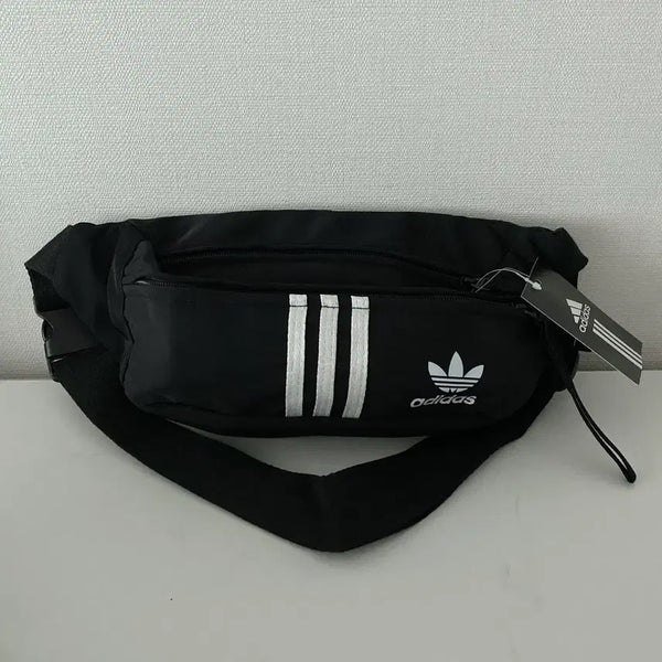[BUNJANG] Adidas Three-Stripes Logo Hip Pack Black / 아디다스 힙색 블랙 삼선 로고 크로스백