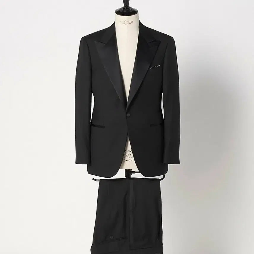 [BUNJANG] Ring Jacket Sovereign Vitale Barberis Canonico Twill Wool Tuxedo Suit Black / 링자켓 소버린 까노니코 블랙 턱시도 톰포드st 수트