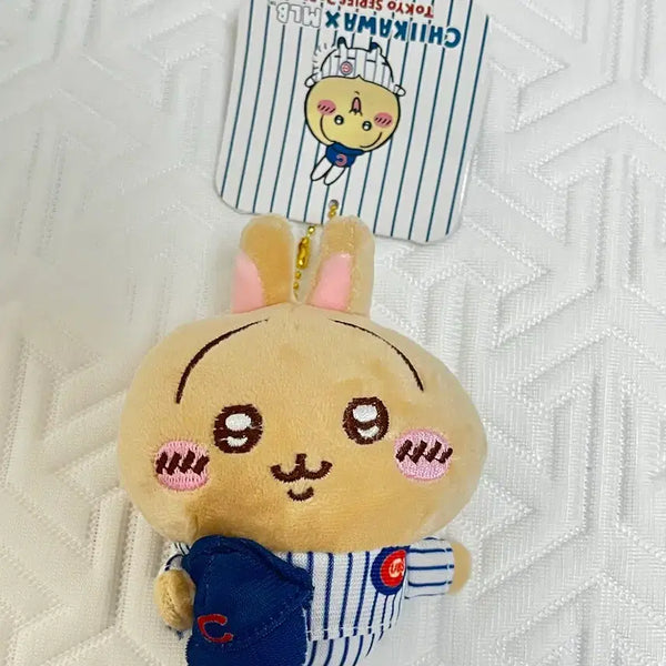 [BUNJANG] Monkkwugi Usagi MLB Chicago Cubs Doll Keychain / [새상품] 먼작귀 우사기 MLB 시카고 컵스 인형 키링