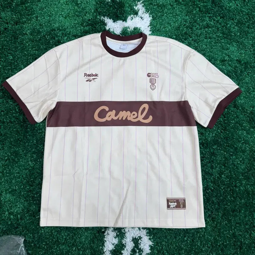 [BUNJANG] Camel Coffee x Reebok Block Core Football T-Shirt / 카멜커피 리복 블록코어 풋볼 반팔 티셔츠 L size