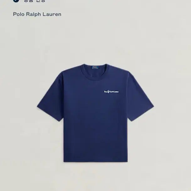 [BUNJANG] Polo Ralph Lauren Double Face Cotton Short Sleeve T-Shirt / 폴로 랄프로렌 네이비 화이트 특양면 반팔티 XL