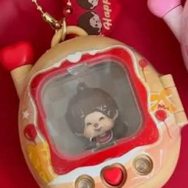[BUNJANG] Monchhichi Tamagotchi Keychain Beige / [미개봉] 몬치치 다마고치 키링 베이지