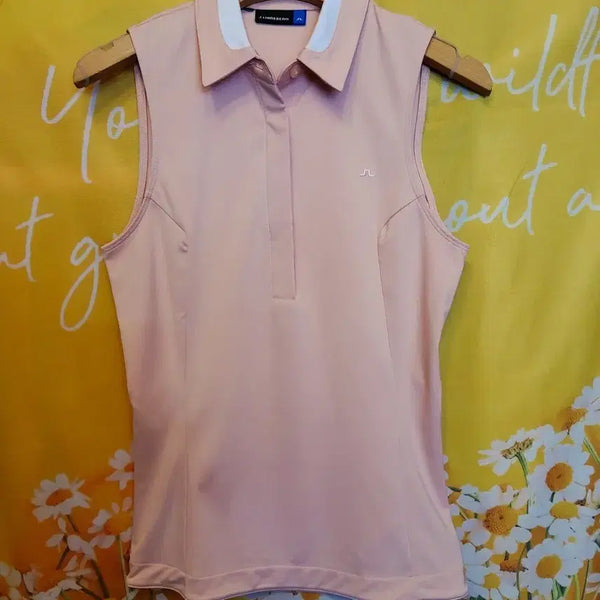 [BUNJANG] J. LINDEBERG Sleeveless Pink Golf Top / 79XS]   J.LINDEBERG 골프웨어 민소매 핑크