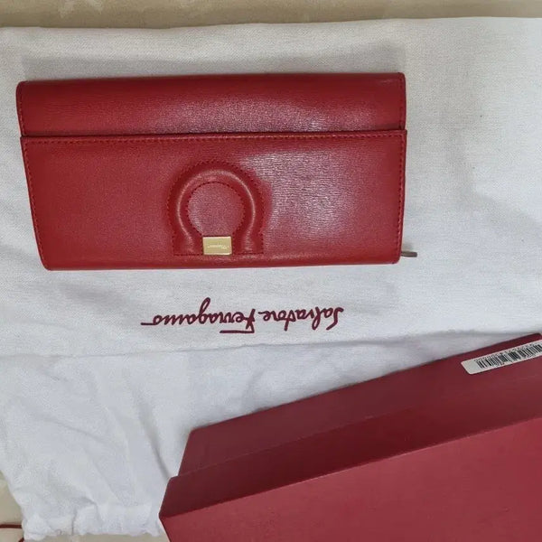 [BUNJANG] Salvatore Ferragamo Women's Long Wallet Red / 페라가모 여성 장지갑 레드