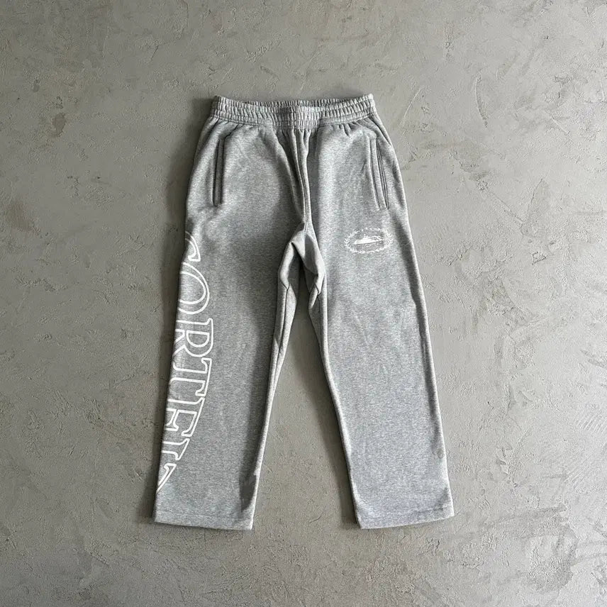 [BUNJANG] CORTES Superior Royal Open Hem Pants Heather Grey / 코르테이즈 슈페리어 로얄 오픈 헴 팬츠 헤더 그레이