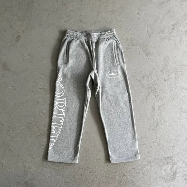 [BUNJANG] CORTES Superior Royal Open Hem Pants Heather Grey / 코르테이즈 슈페리어 로얄 오픈 헴 팬츠 헤더 그레이