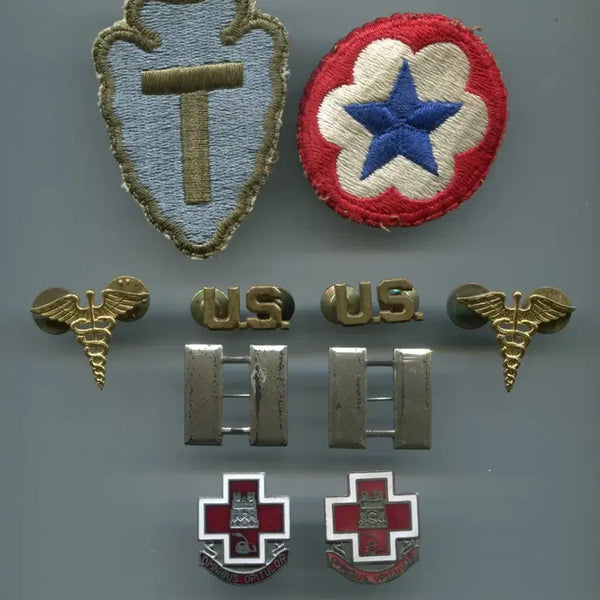 [BUNJANG] WW2 US 36th Infantry Division Dress Uniform Insignia Full Set / WW2 미 36사단 정복용 인시그니아 풀세트