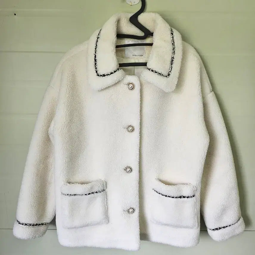[BUNJANG] RENEEVON Ivory Fleece Jacket / 레니본 뽀글이