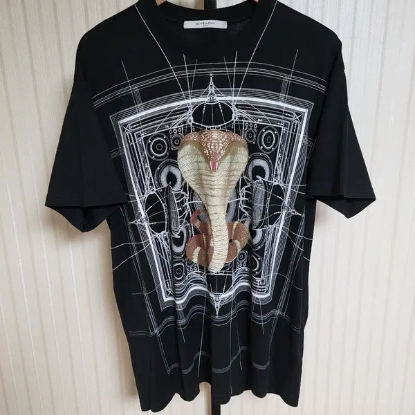 [BUNJANG] Givenchy Snake Short Sleeve T-Shirt / [M] 지방시 스네이크 반팔티(티셔츠) 7348 651