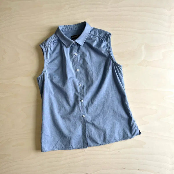 [BUNJANG] Margaret Howell Cotton Sleeveless Shirt / 마가렛 호웰 슬리브리스 셔츠