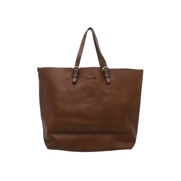 [BUNJANG] Gucci Brown Leather Tote Bag / 구찌 브라운 레더 토트백