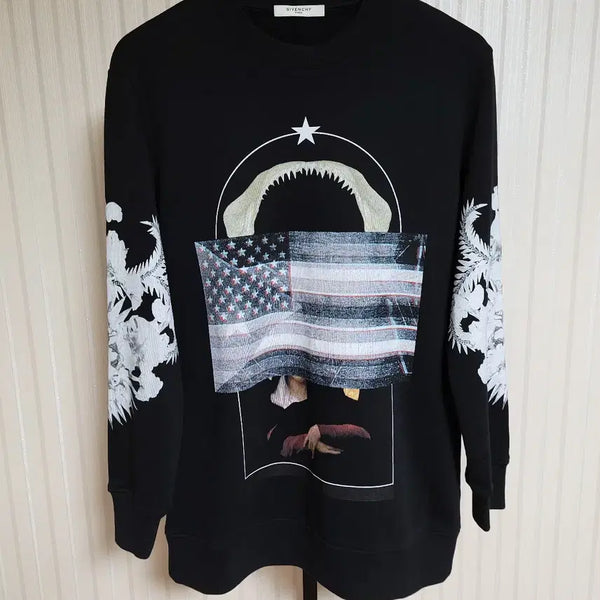 [BUNJANG] Givenchy Shark Flag Maria Sweatshirt XS / [XS] 지방시 샤크 성조기 마리아 맨투맨